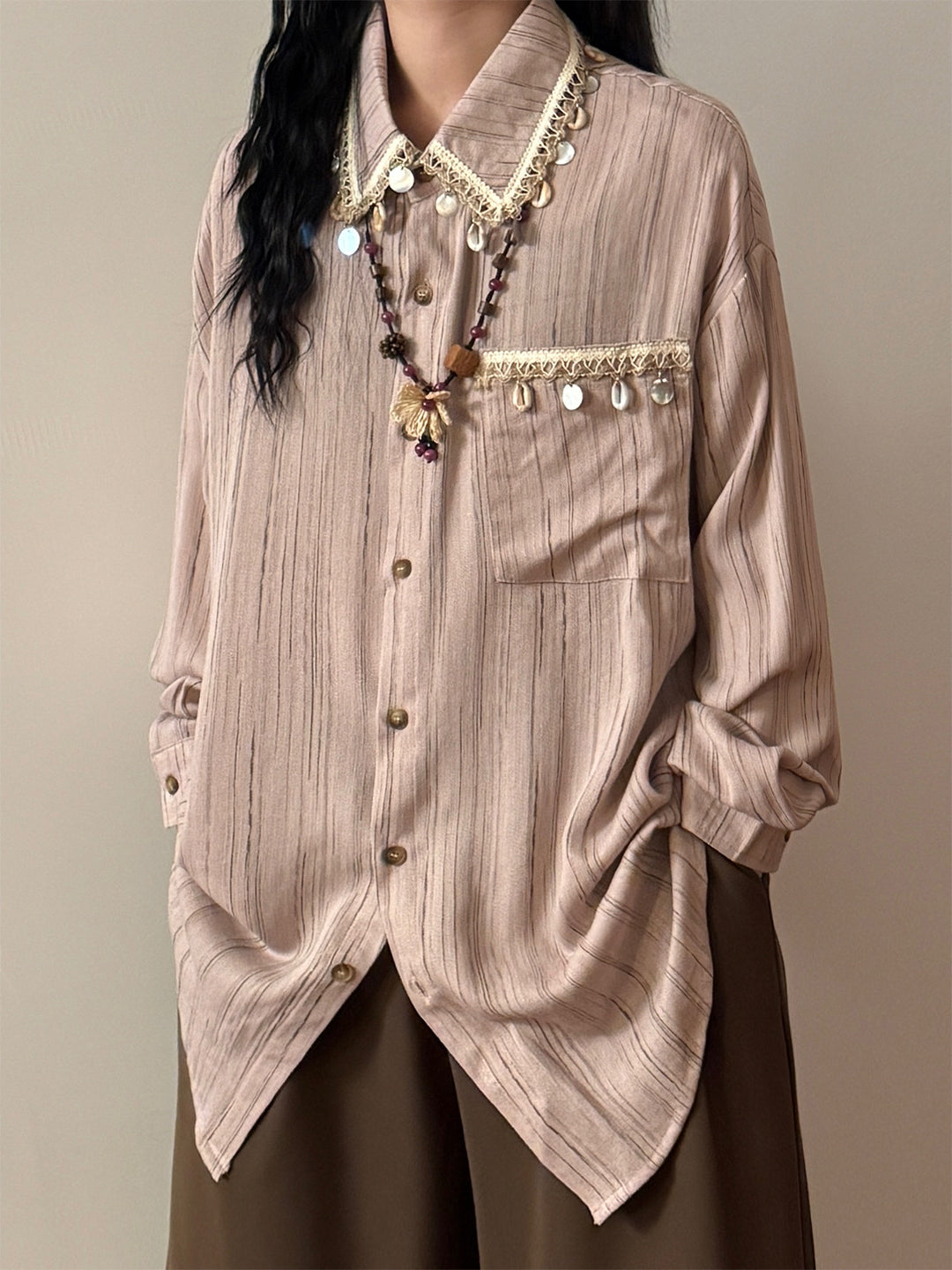Vellum Archive Stripe Shirts-Tops-ntbhshop