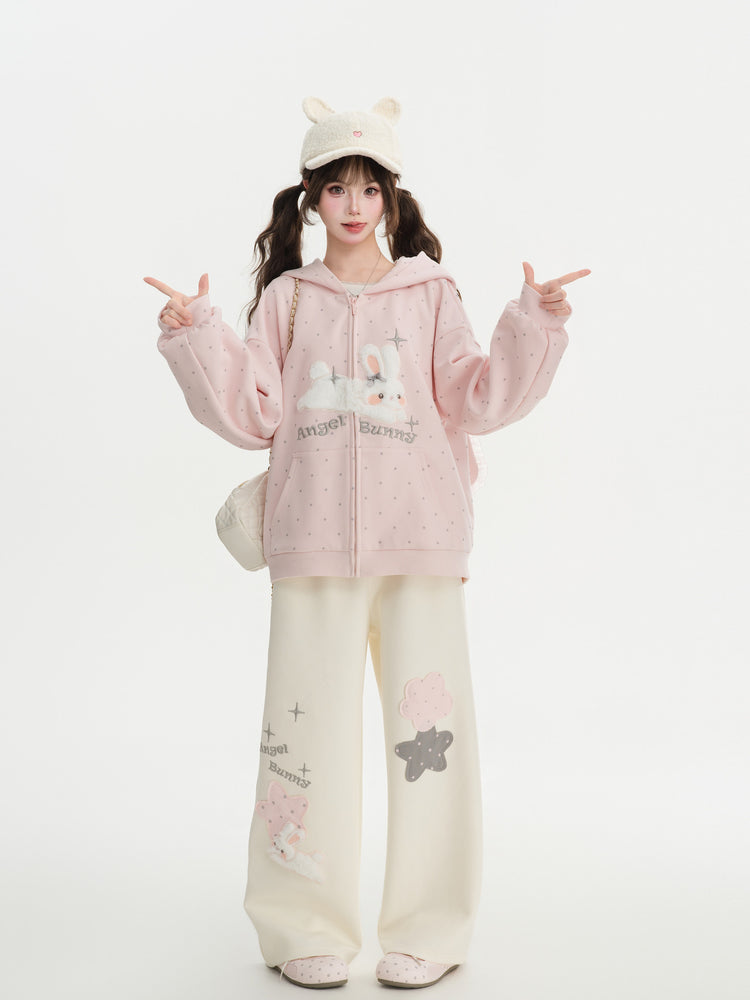 Angel Bunny Wide-Leg Pants-Bottoms-ntbhshop