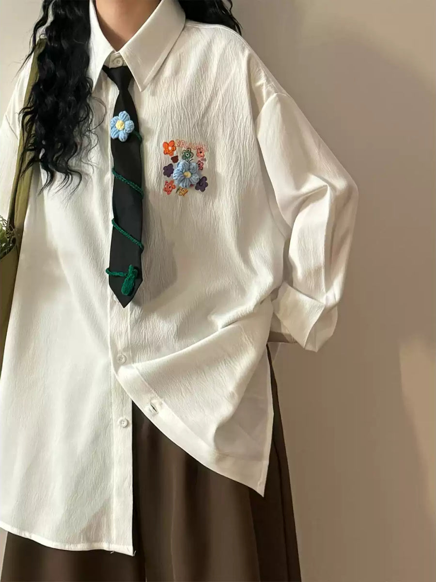 Quiet Garden Tie Shirts-Tops-ntbhshop