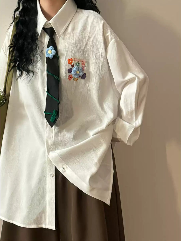 Quiet Garden Tie Shirts-Tops-ntbhshop