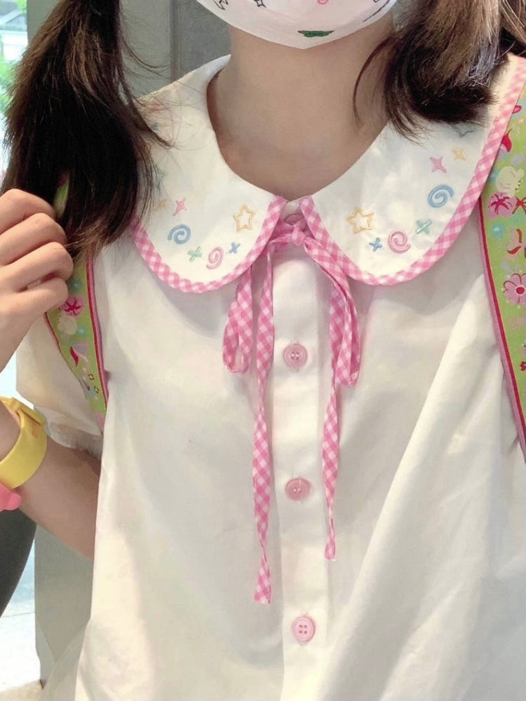 Milky Way Doll Collar Blouses-ntbhshop