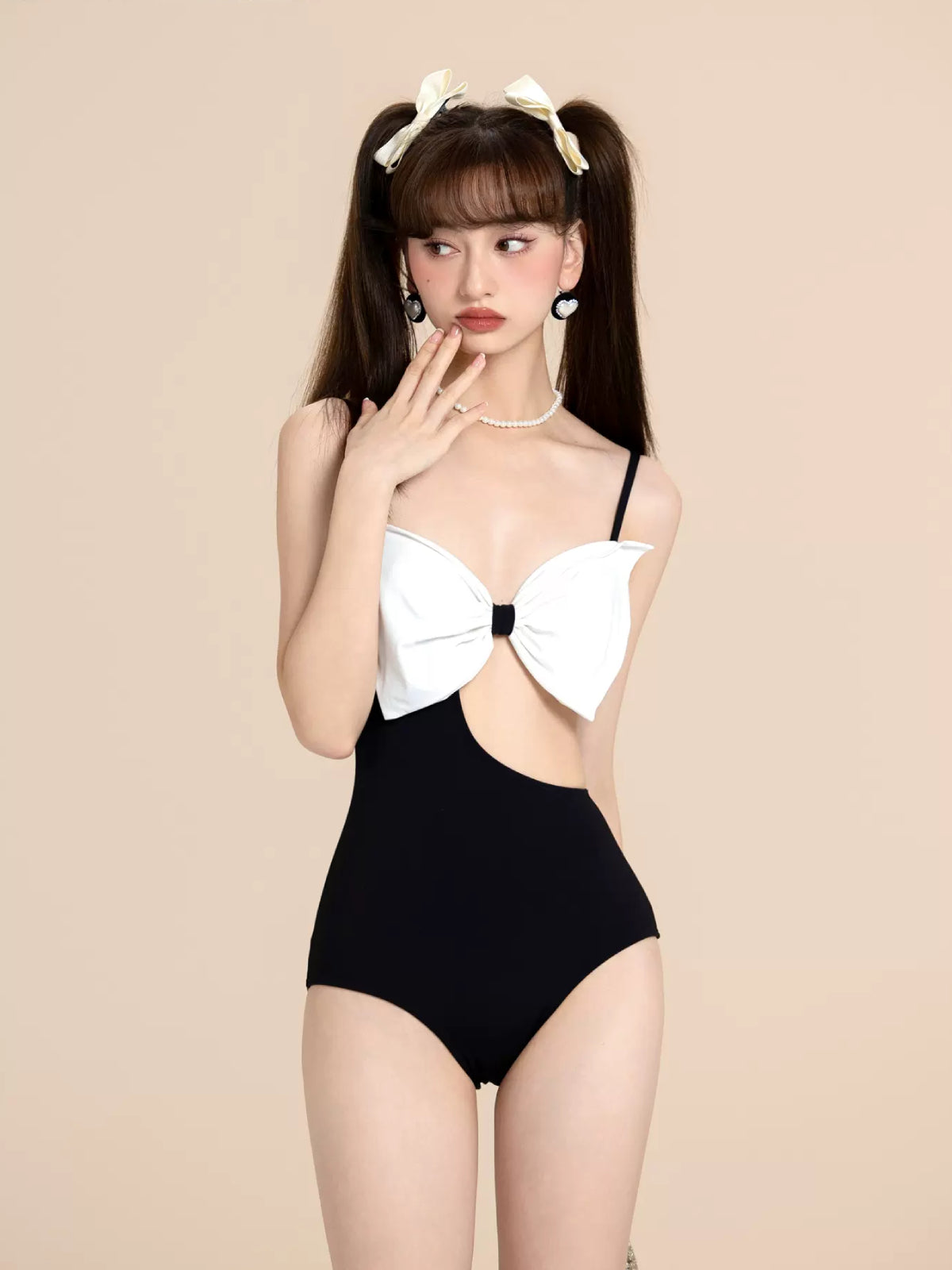Midnight Allure Black One-Piece Swimsuit-ntbhshop