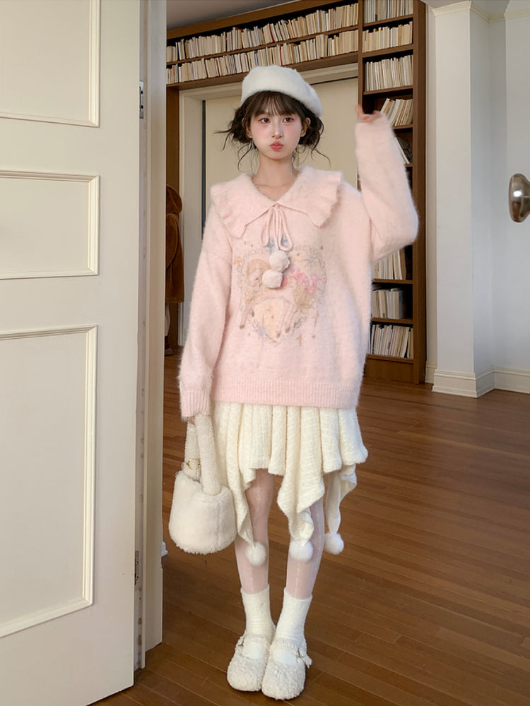 Blush Unicorn Dream Knit Sweater-ntbhshop