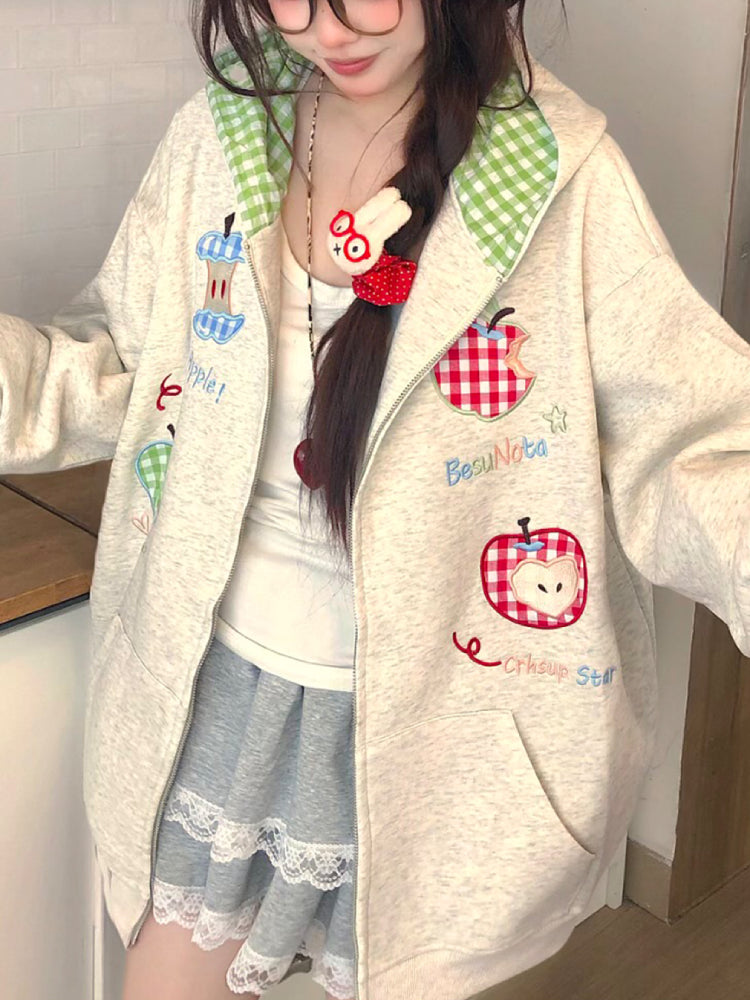 Apple Picnic Whimsy Hooded Jackets-ntbhshop
