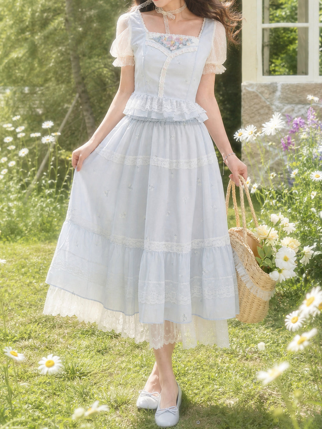 Morning Dew Lace Skirt-Bottoms-ntbhshop