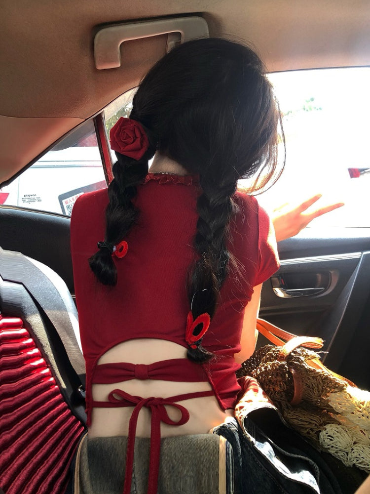 Heart Hollow Dopamine Crop Tops-ntbhshop