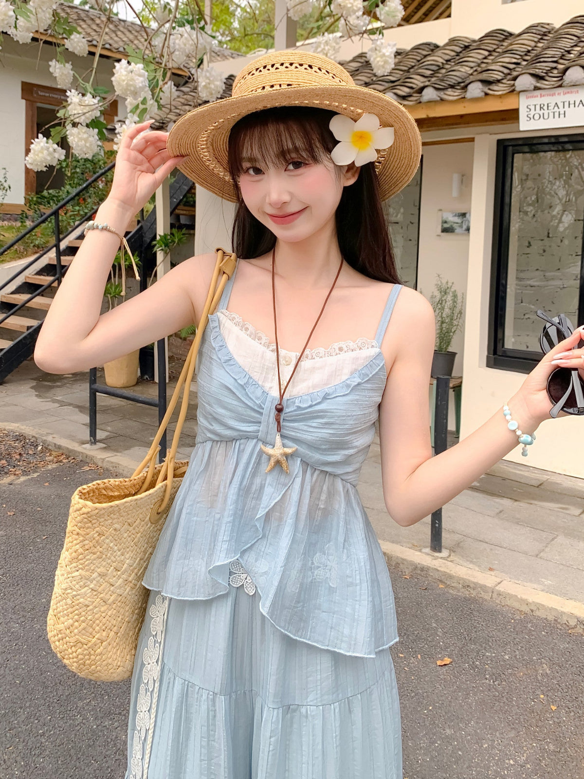 Skyveil Lace Camisole-Tops-ntbhshop