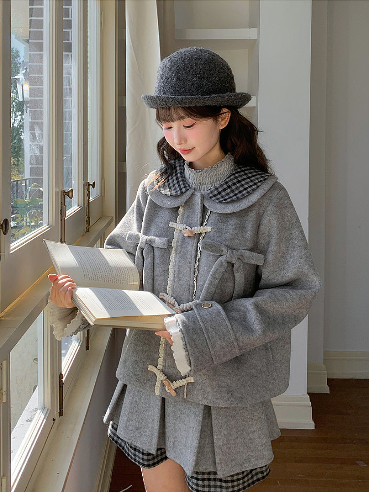 Moonlit Scholar Doll Wool Jacket-ntbhshop