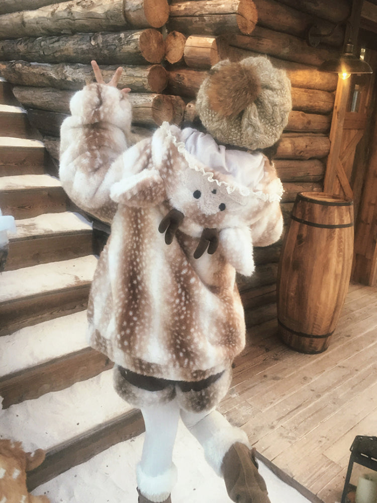 Angel Deer Faux Fur Coats-ntbhshop