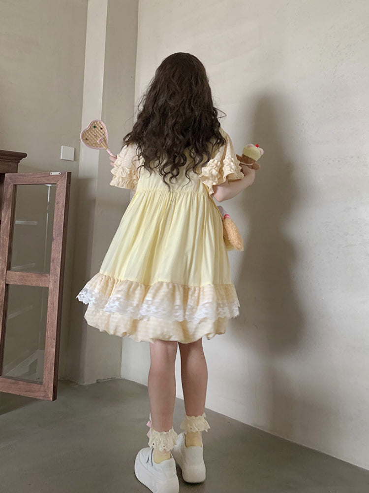 Sunpop Gingham Bubble Dress-ntbhshop