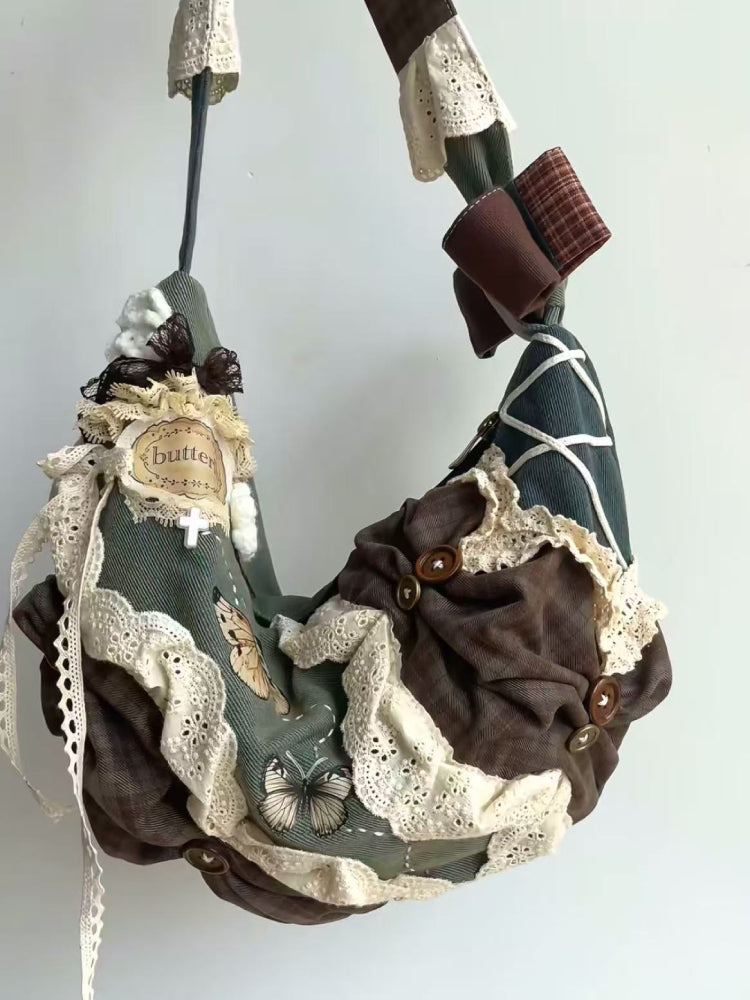 Moon Harvest Patchwork Crescent Bags-ntbhshop