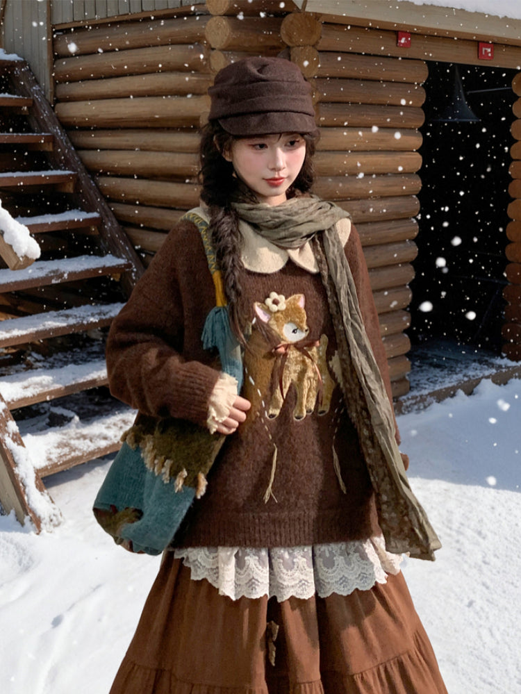 Dear Bambi Cozy Knit Sweater-ntbhshop