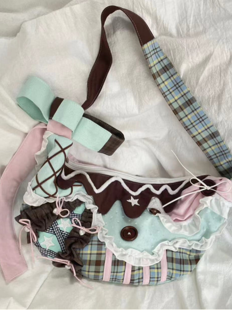Bunny Ear Patchwork Crescent Bags-ntbhshop