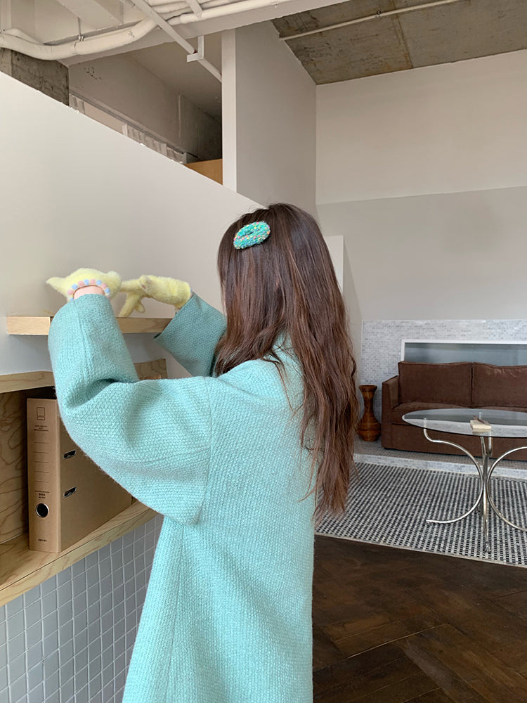 Matcha Dopamine Woolen Coat-ntbhshop