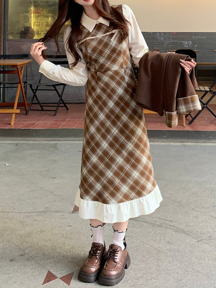 Maple Latte Academia Blazer & Dresses-ntbhshop