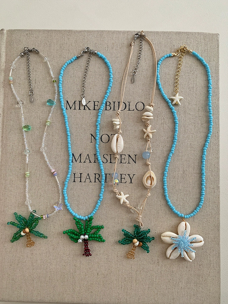 Tropical Tides Beaded Clavicle Necklaces-ntbhshop