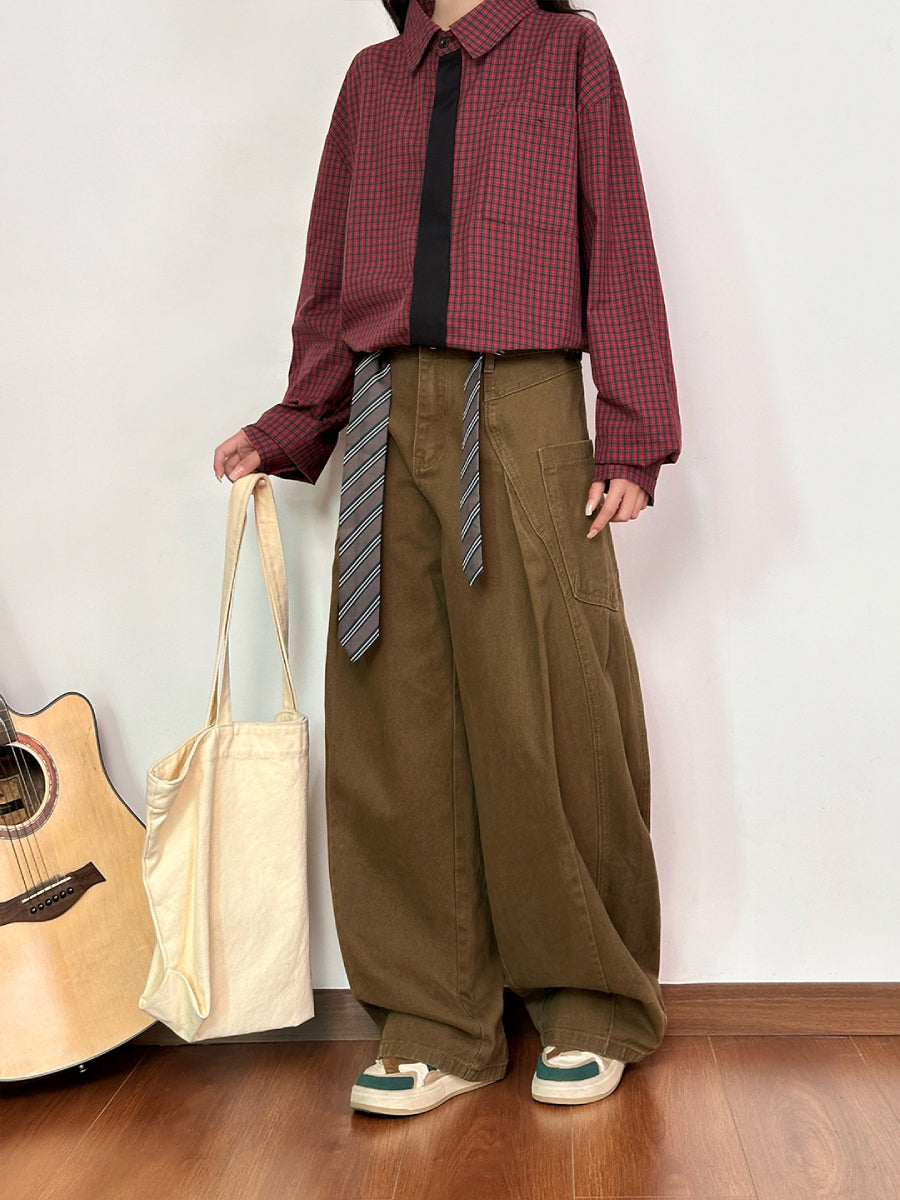Honey Moss Tie Cargo Pants-Bottoms-ntbhshop