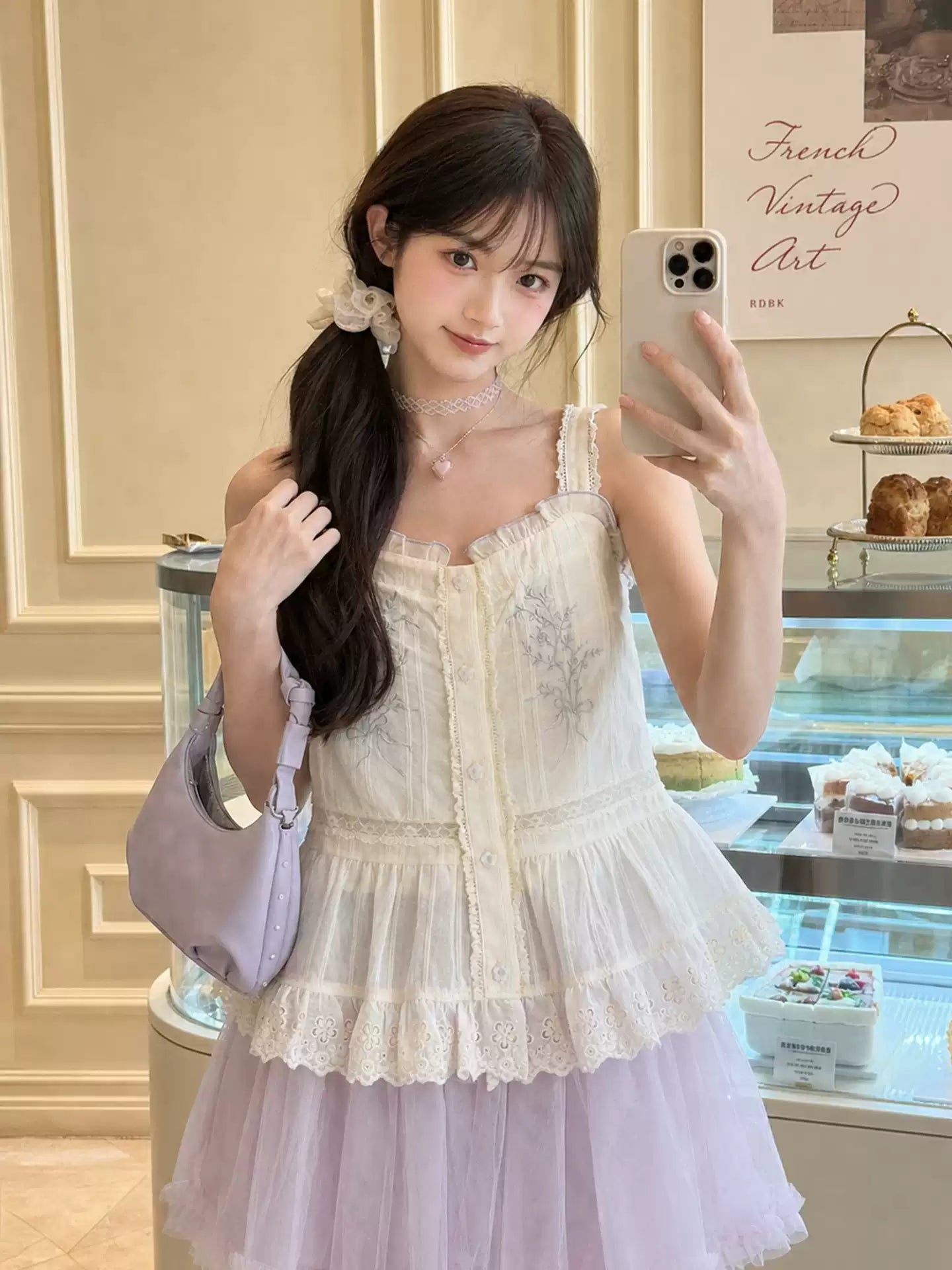 Lavender Dream Cotton Top-Tops-ntbhshop