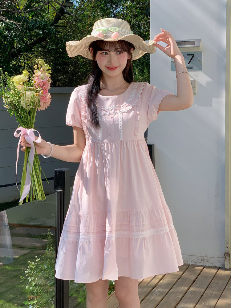 Blush Garden Babydoll Dress-Dresses-ntbhshop