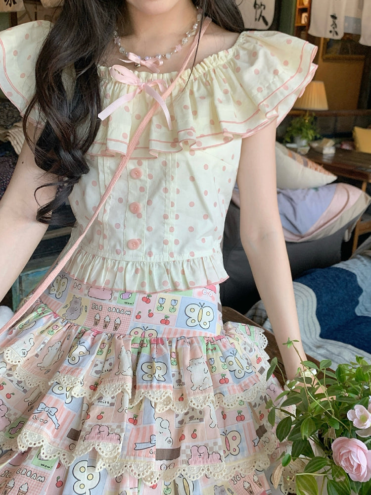 Dreampatch Polka Top & Layer Cake Skirt-ntbhshop