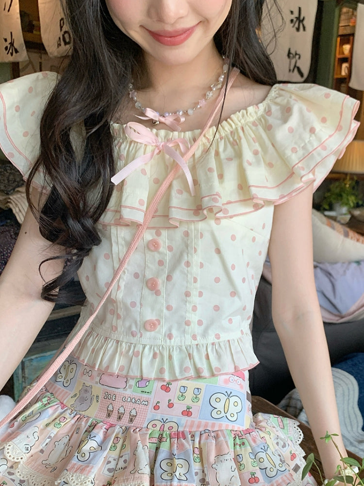 Dreampatch Polka Top & Layer Cake Skirt-ntbhshop