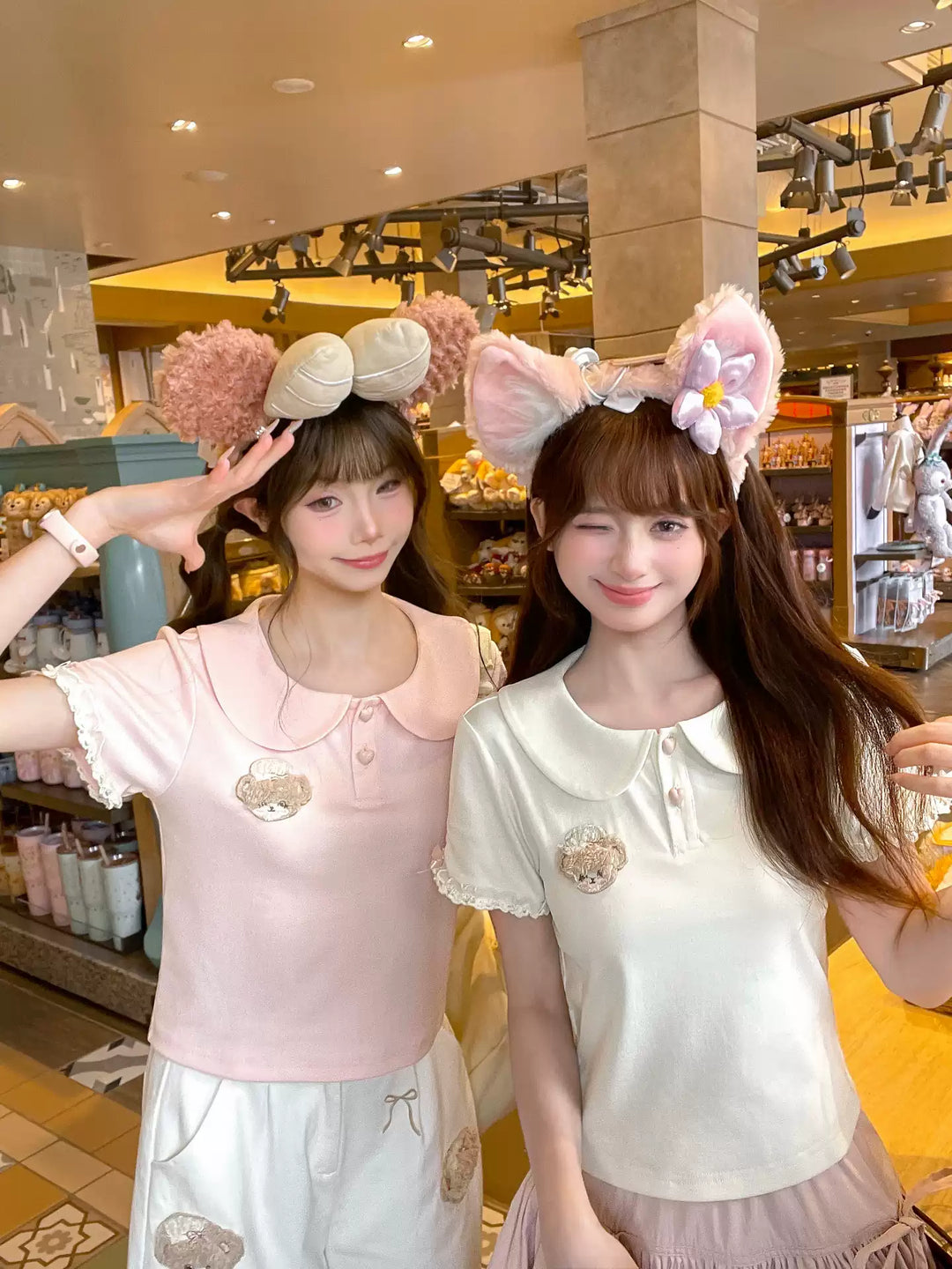 Bakery Bear Doll Collar Tops-Tops-ntbhshop