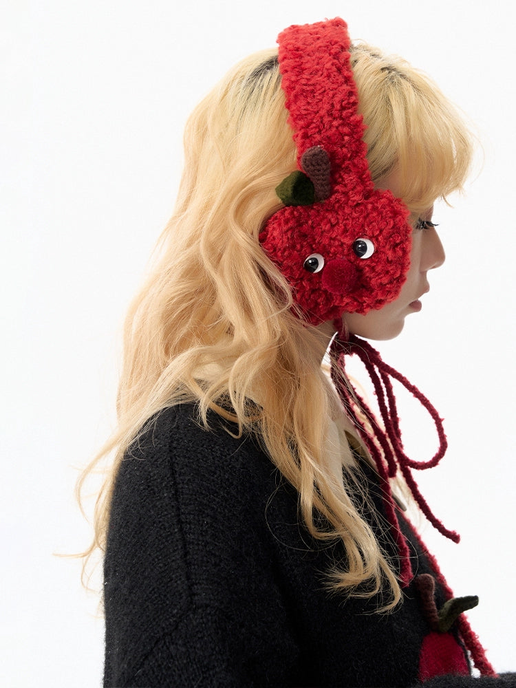 Red Apple Cloud Earmuffs-ntbhshop