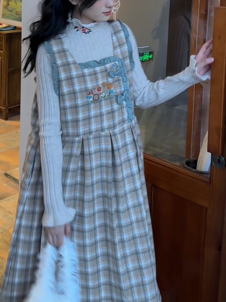 Wildflower Embroidery Knit Turtlenecks-ntbhshop