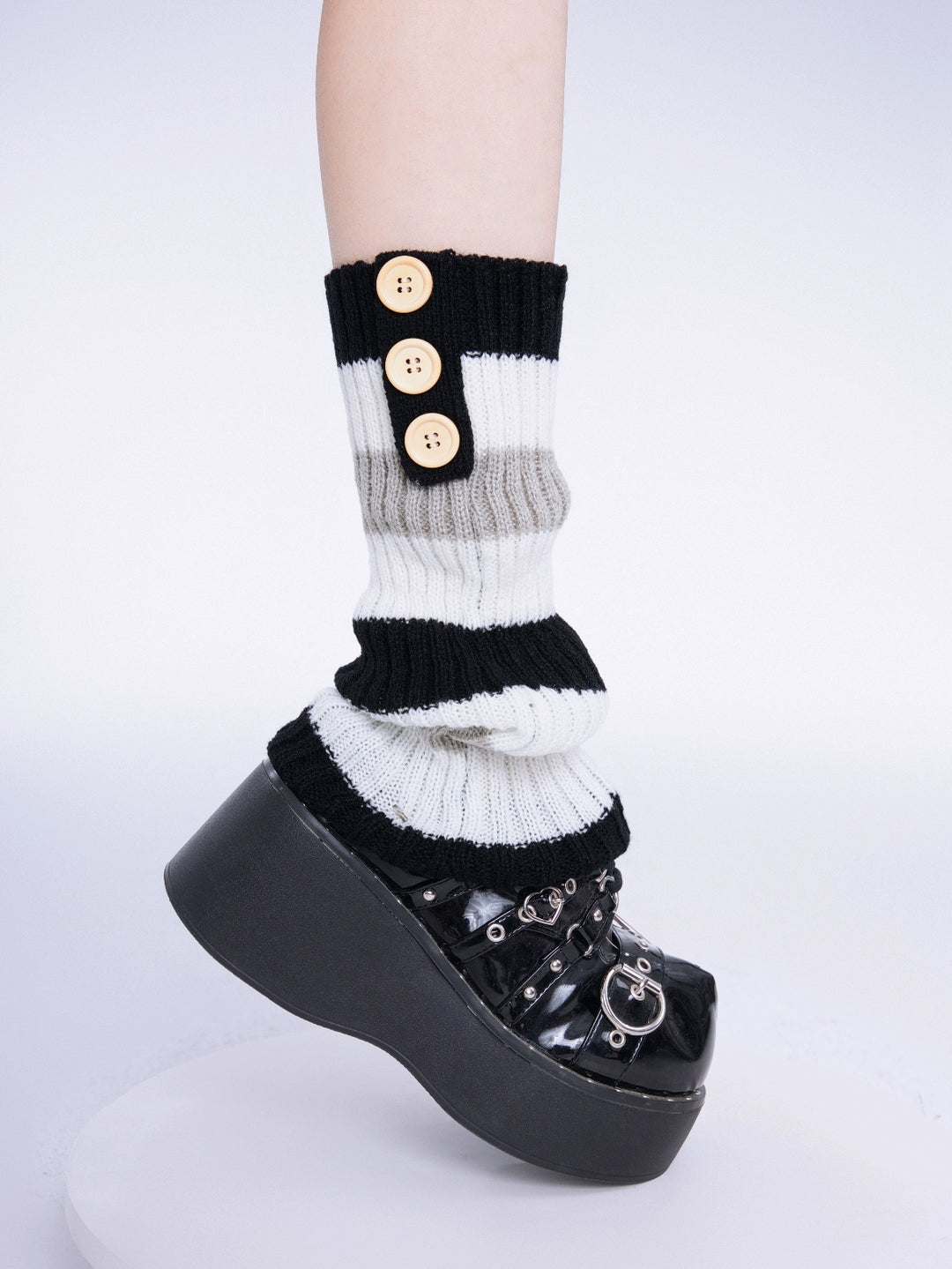 Button Charm Leg Warmers-ntbhshop