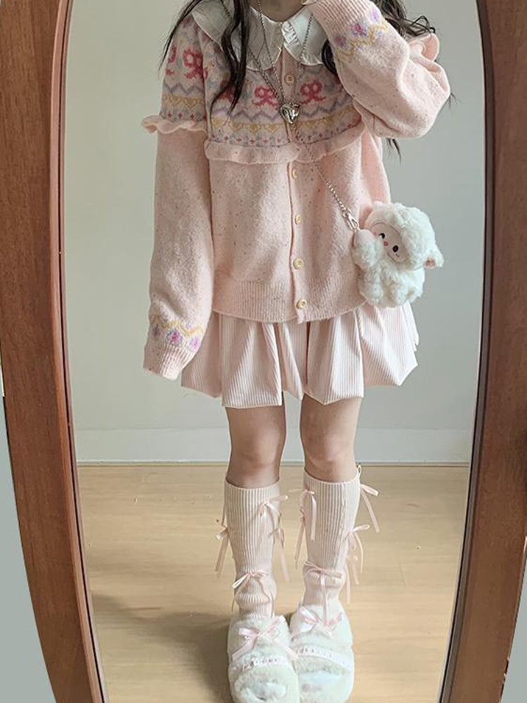 Strawberry Milk Soft Knit Cardigans-ntbhshop