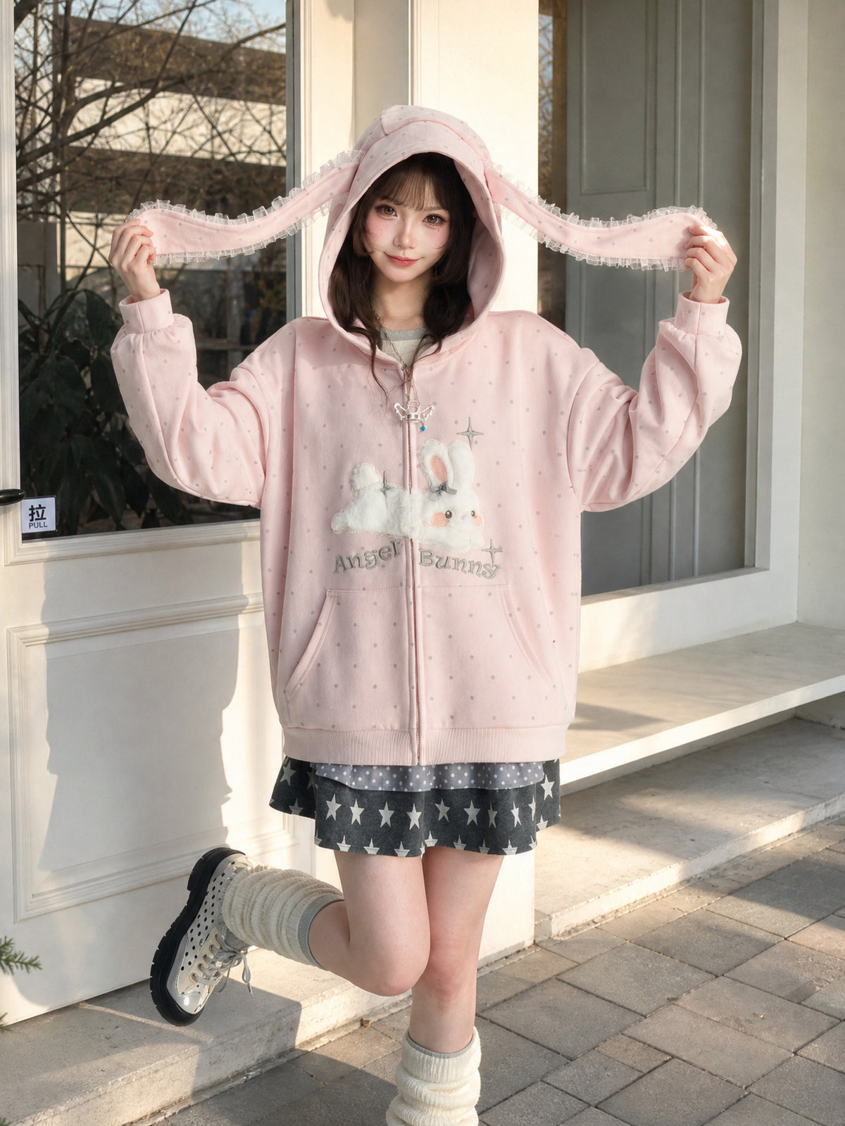 Angel Bunny Ear Jacket-Outerwear-ntbhshop