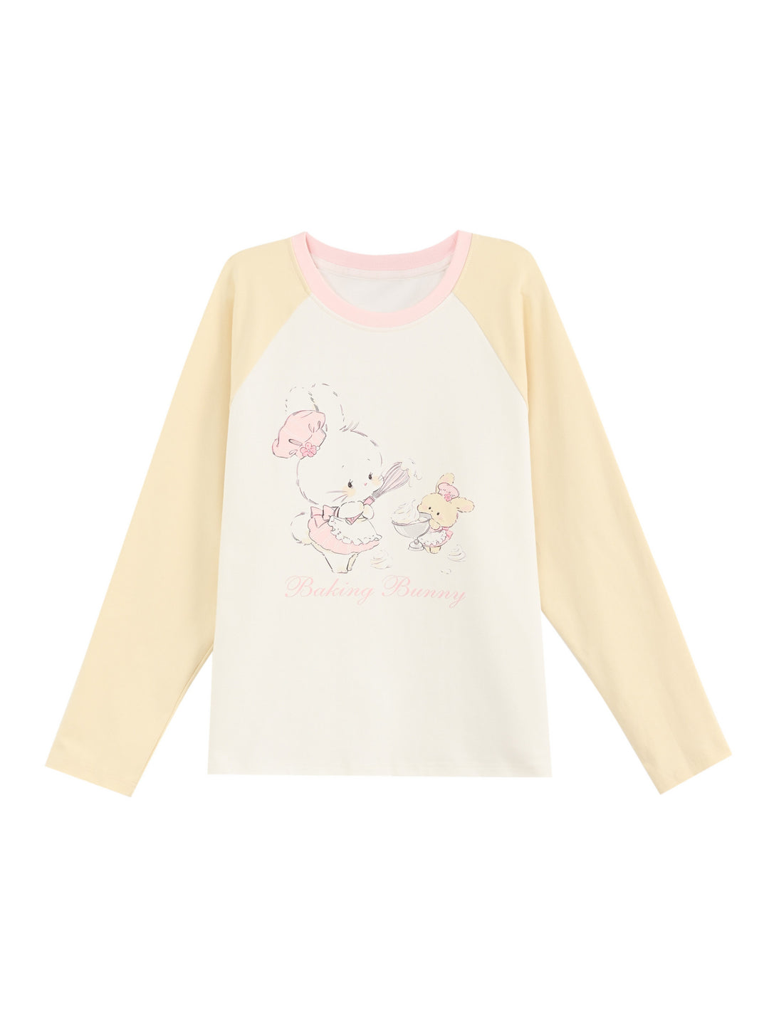 Bakery Bunny Raglan Tee-Tops-ntbhshop