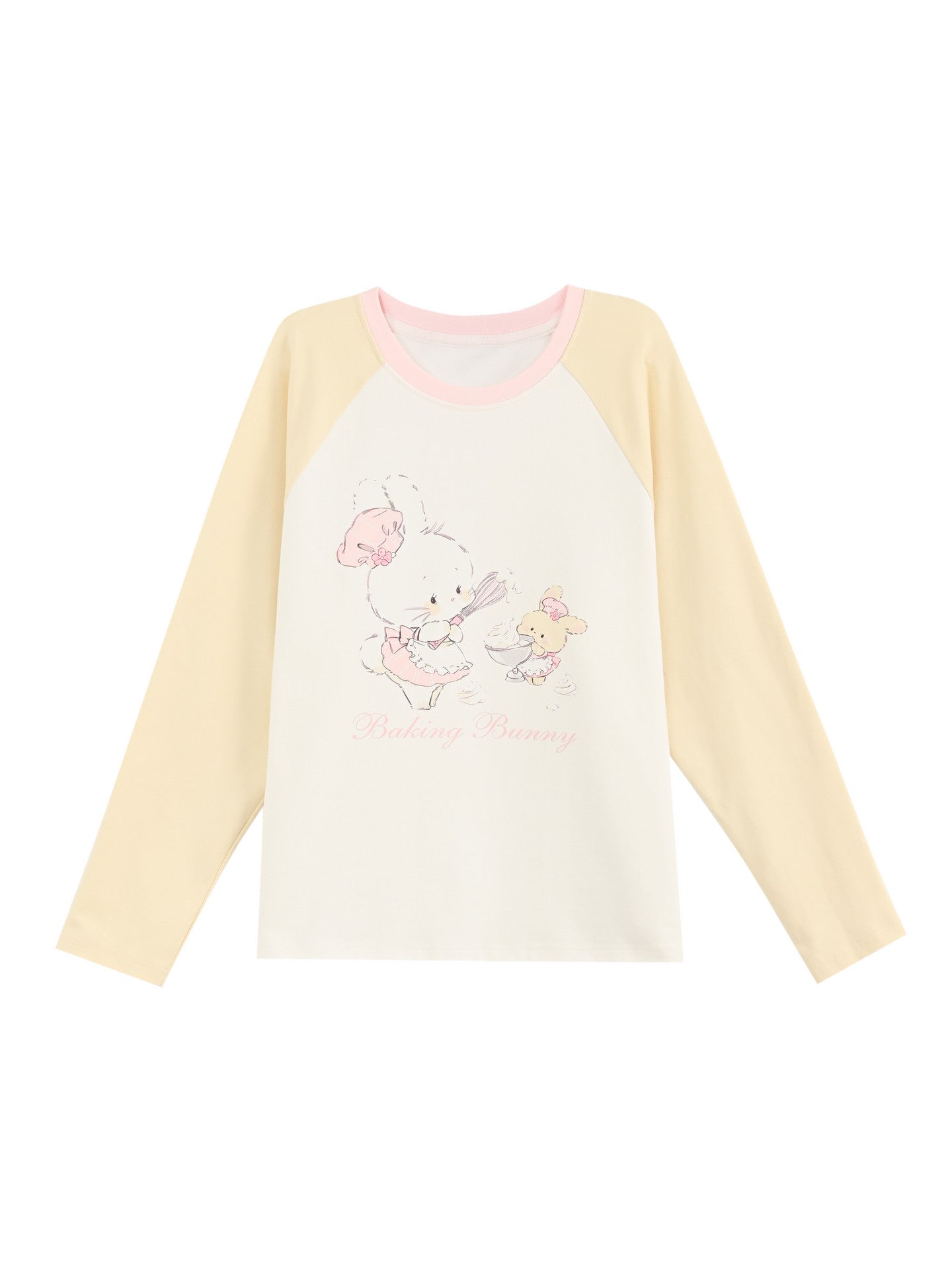 Bakery Bunny Raglan Tee-Tops-ntbhshop