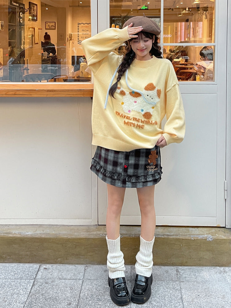 Teddy Royale Plaid Skirt-ntbhshop