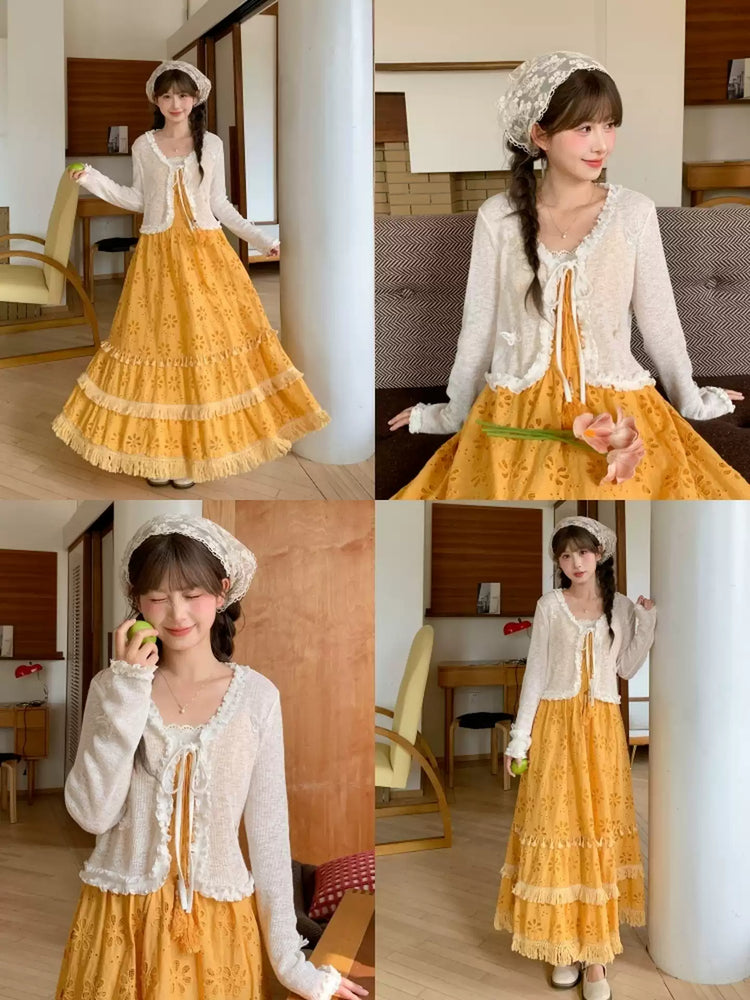 Butterfly Frill Tie Cardigans-Outerwear-ntbhshop