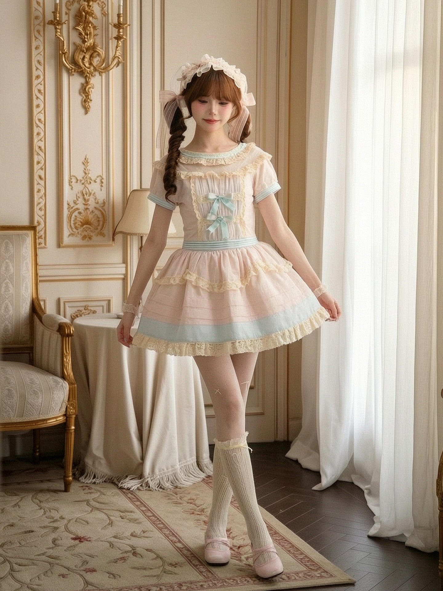 Marshmallow Tea Party Dress-Dresses-ntbhshop