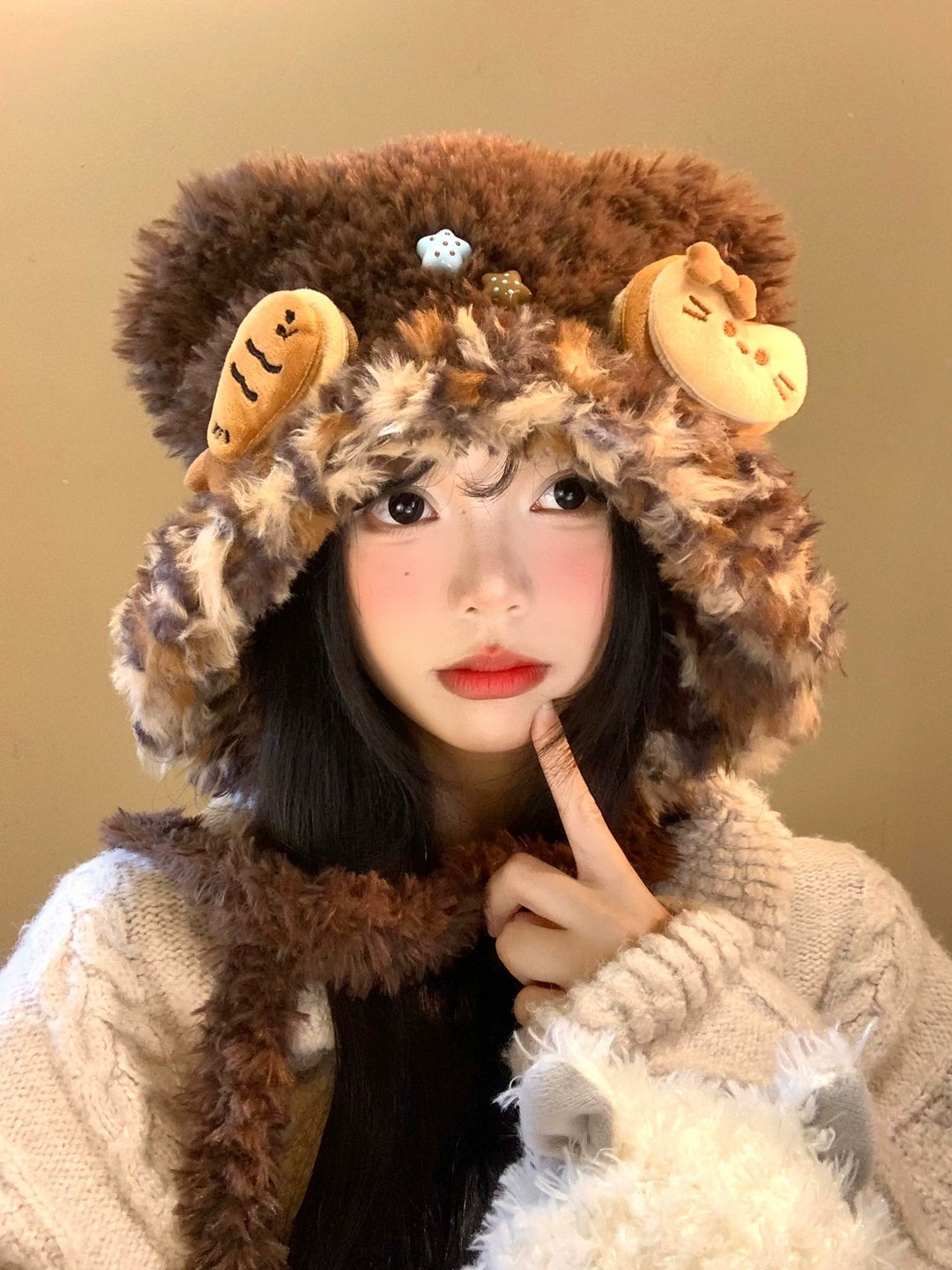 Cafe Cat Guardian Fur Hoods-ntbhshop