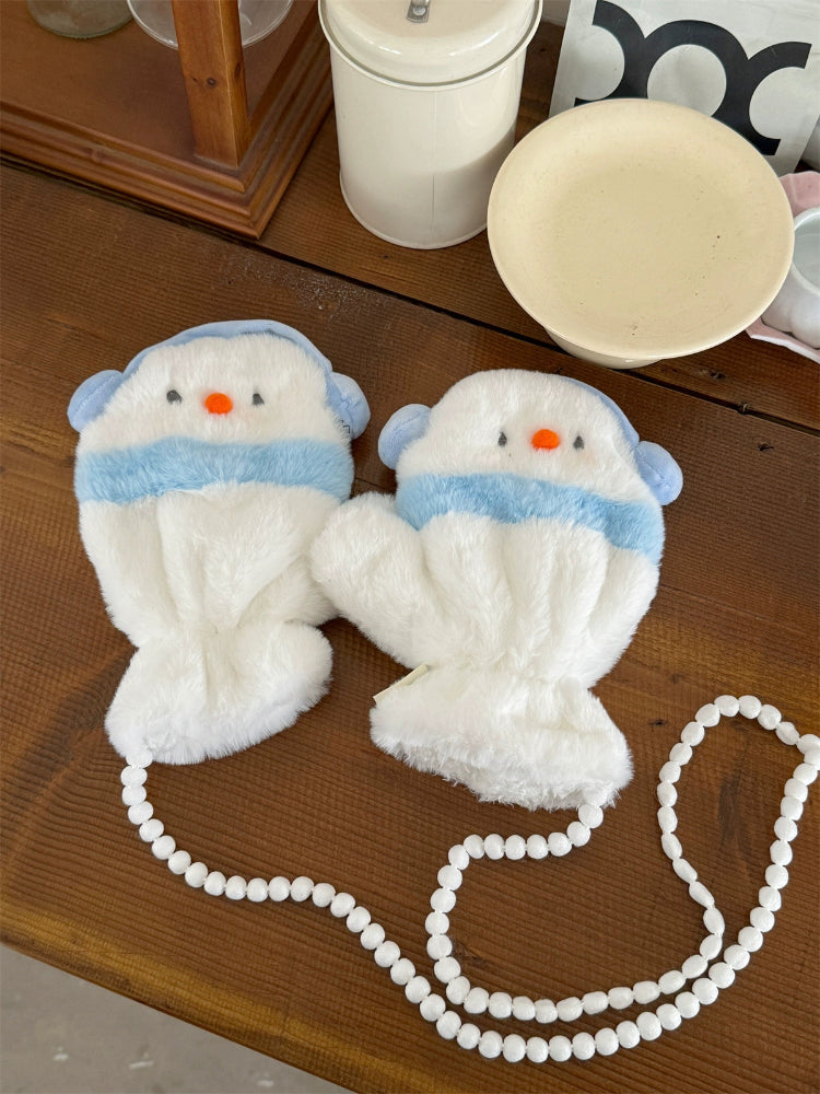 Snowman Fluffguard Hat, Scarf, Gloves & Leg Warmers-ntbhshop