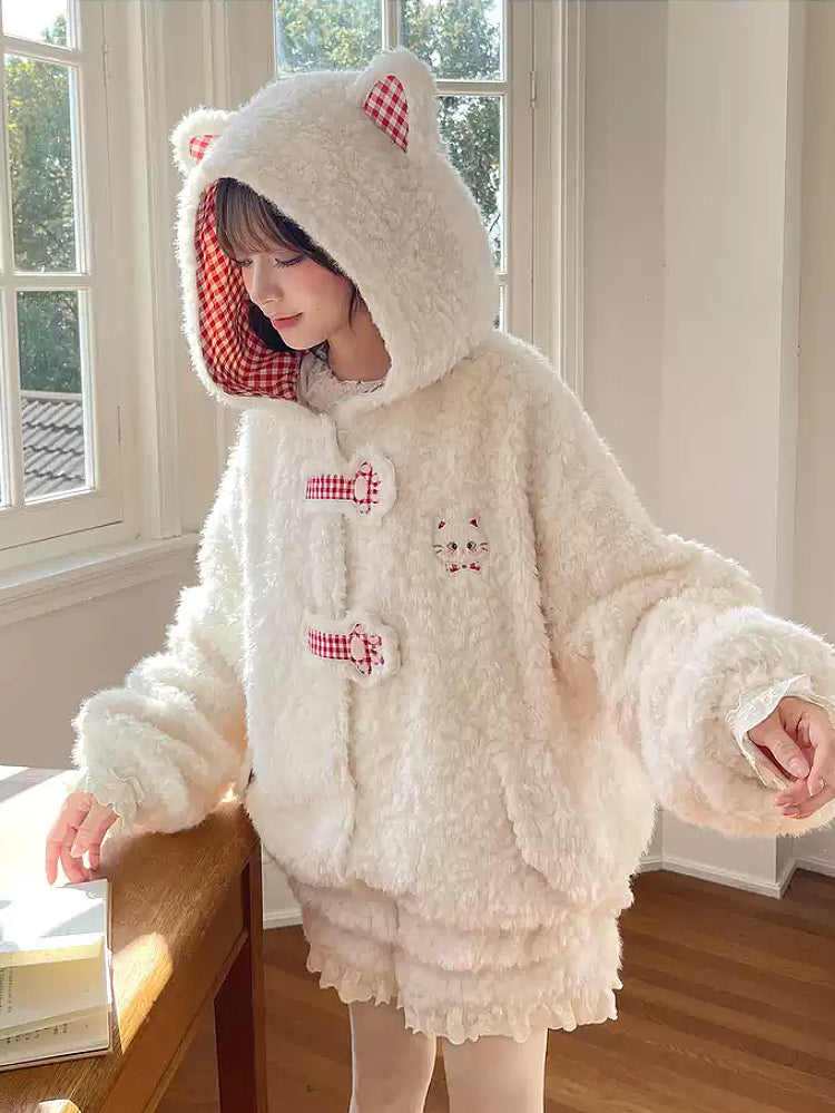 Soft Purr Kitty Fleece Cloud Jacket-Outerwear-ntbhshop