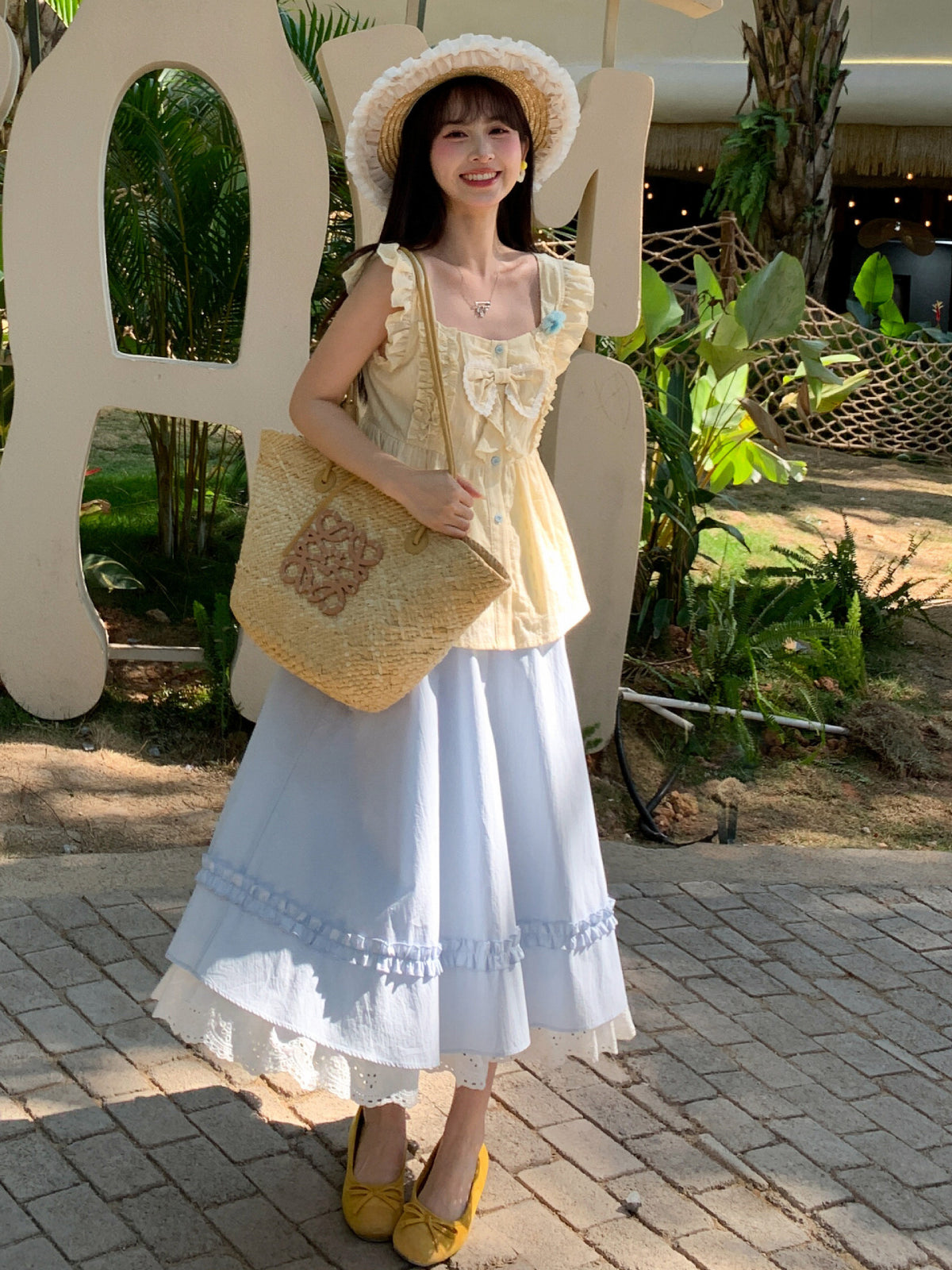 Milk Lace Ruffle Skirts-Bottoms-ntbhshop