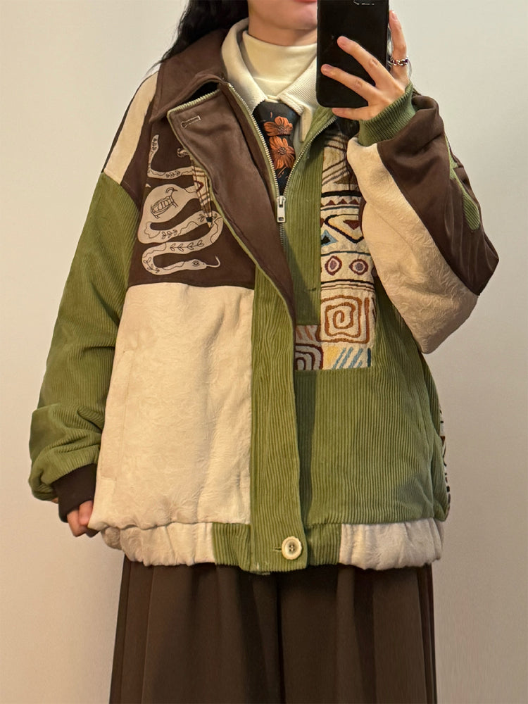 Nomad Trail Corduroy Suede Patch Jacket-ntbhshop