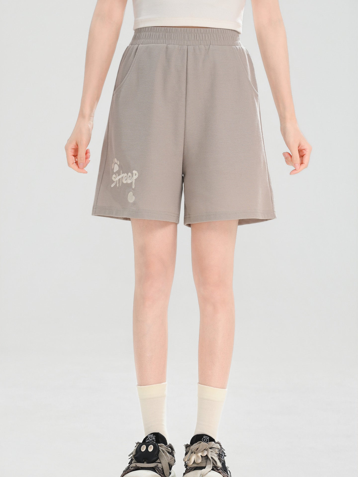 Little Sheep Wolf Hoodie & Shorts-Sets-ntbhshop