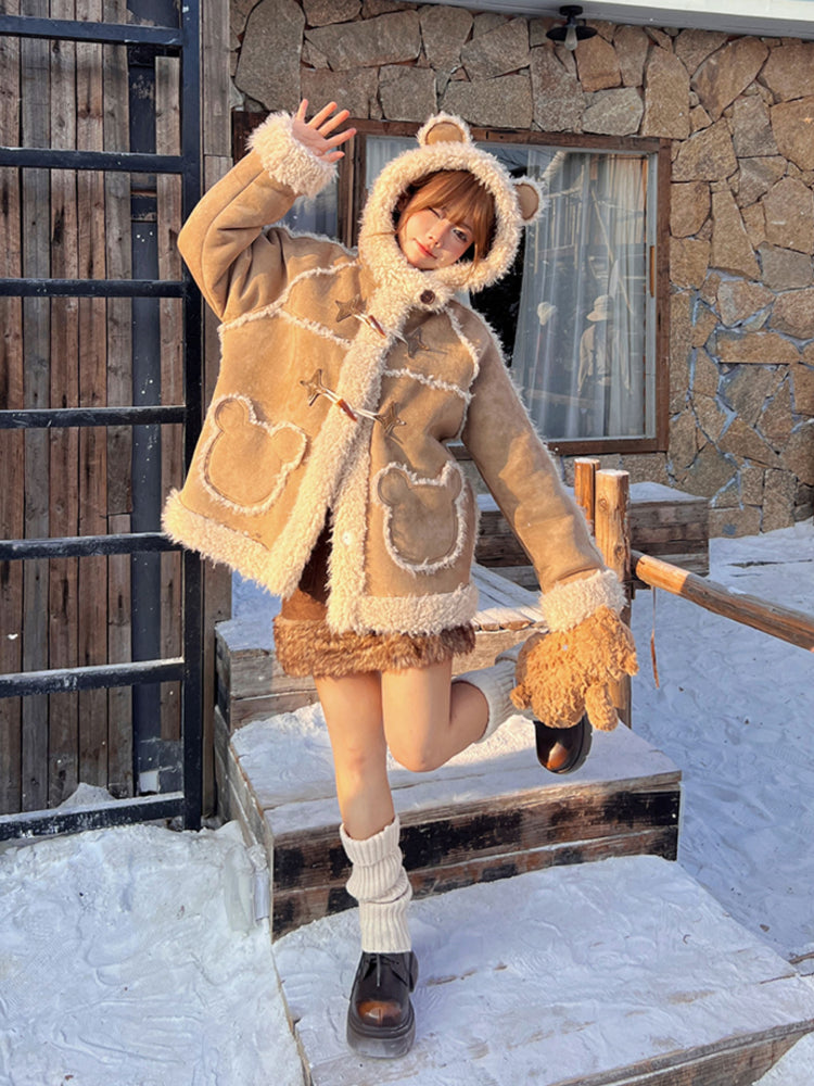 Cuddle Bear Reversible Suede Jacket-ntbhshop