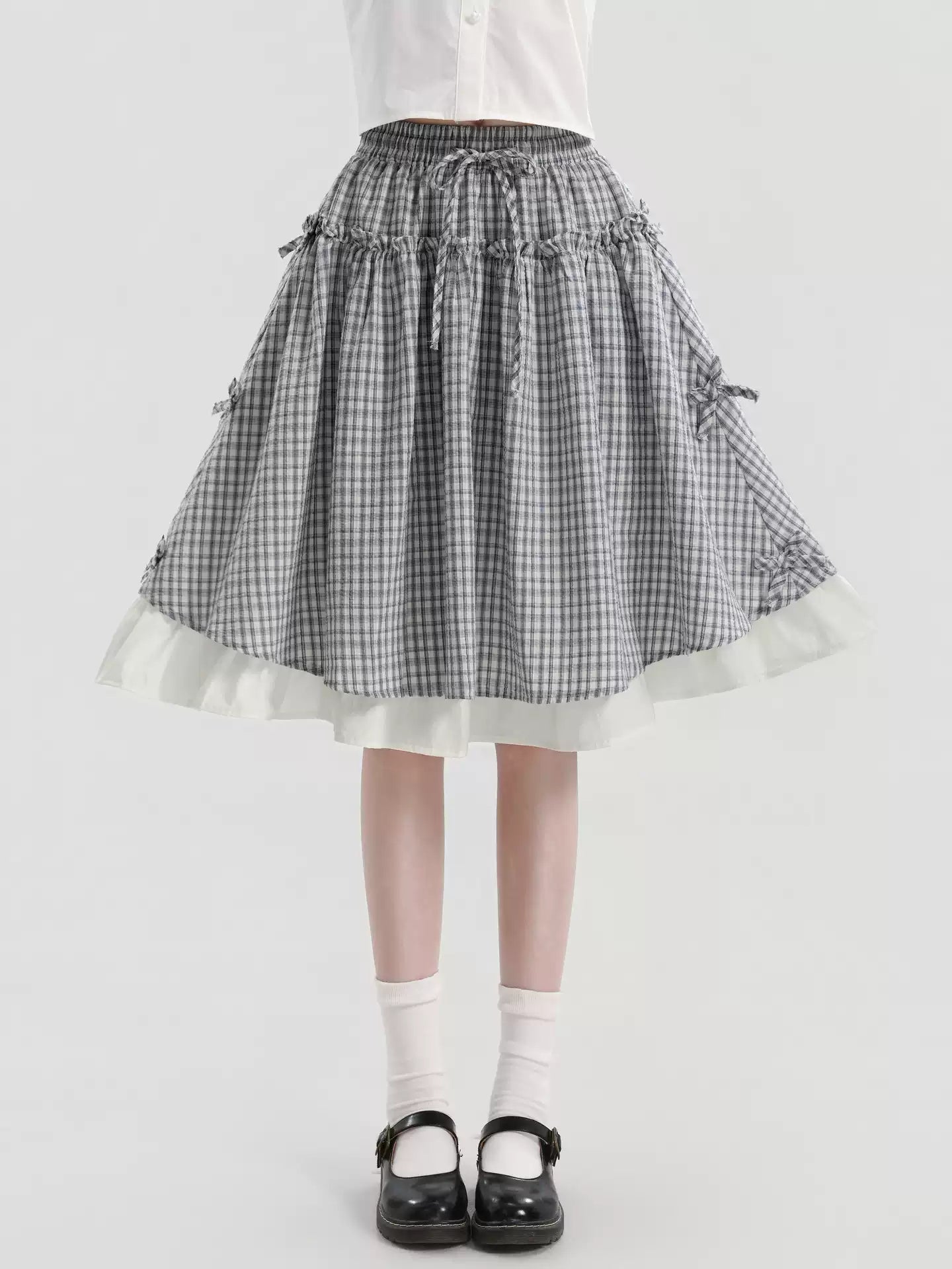 Storybook Plaid Midi Skirt-Bottoms-ntbhshop