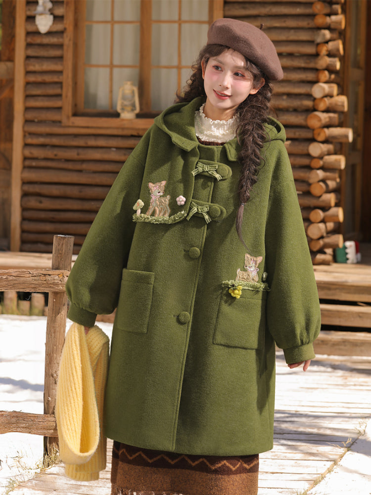 Dear Bambi Cottage Wool Coat-ntbhshop