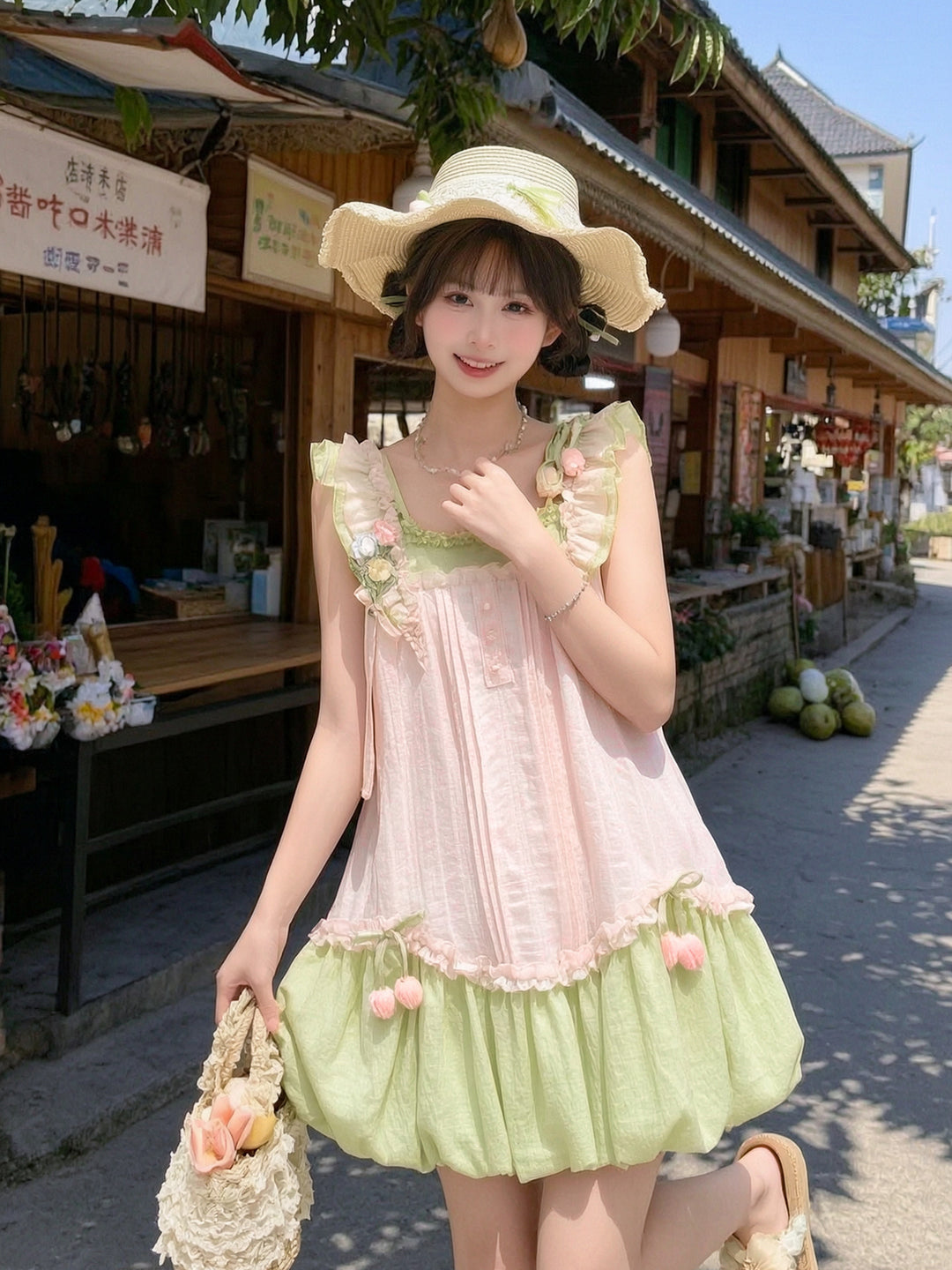 Tulip Bloom Bubble Dress-Dresses-ntbhshop