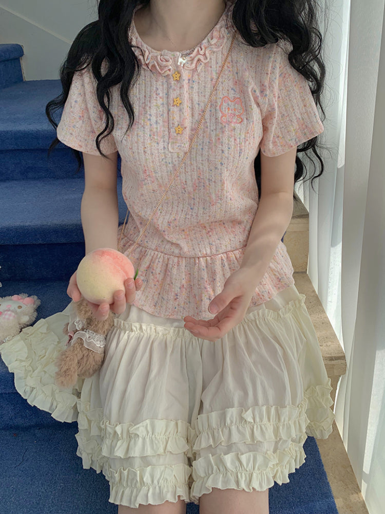 Vanilla Cake High Waist Lace Skirt-ntbhshop