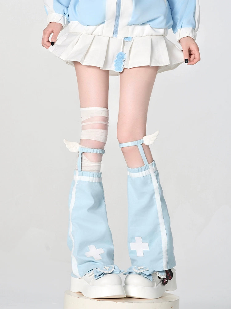 Celestial Cross Wing Leg Sleeves & Thigh Socks-ntbhshop