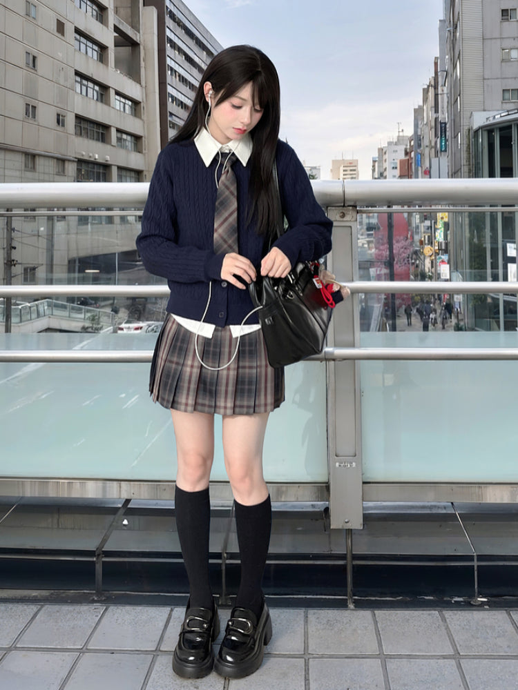 Grape Candy JK Uniform Skirts-ntbhshop