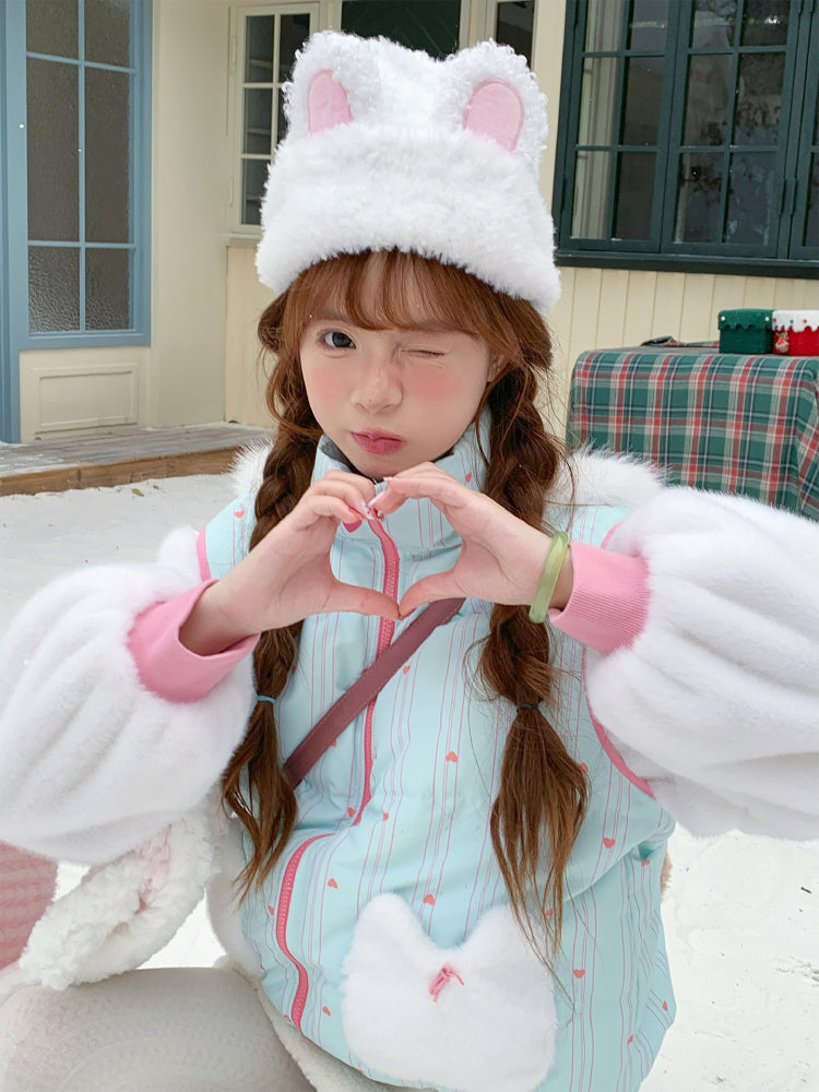 Bunny Parfait Dopamine Puff Jacket-Outerwear-ntbhshop